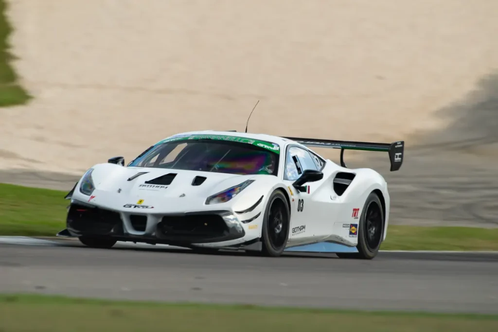 Gotham Motorsports Ferrari at speed