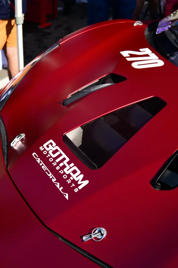 Gotham Motorsports Ferrari on display