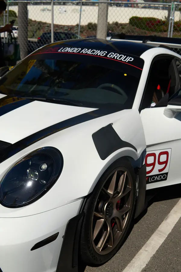 Gotham Motorsports Ferrari on display