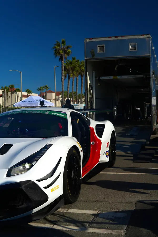 Gotham Motorsports Ferrari on display