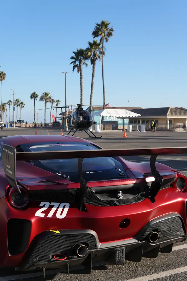 Gotham Motorsports Ferrari on display