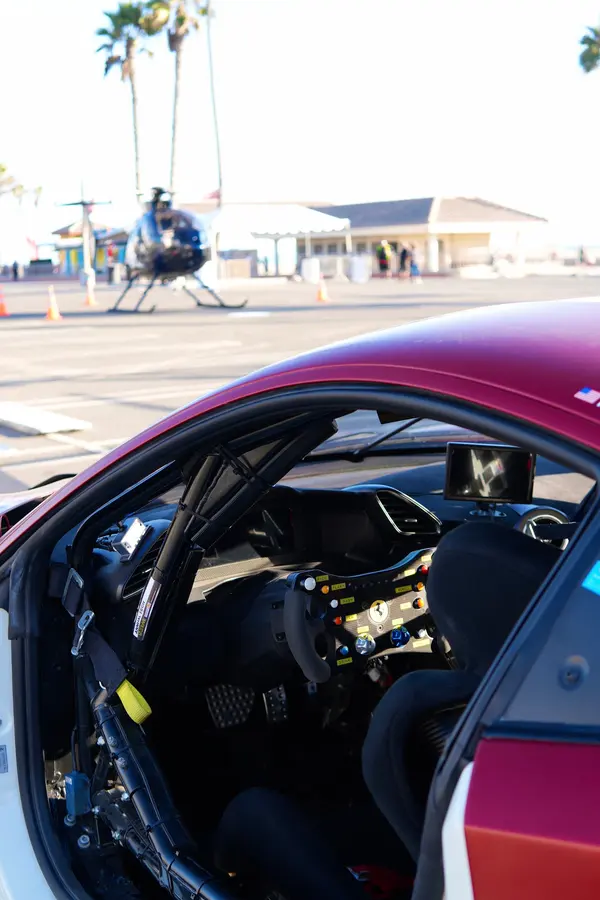 Gotham Motorsports Ferrari on display