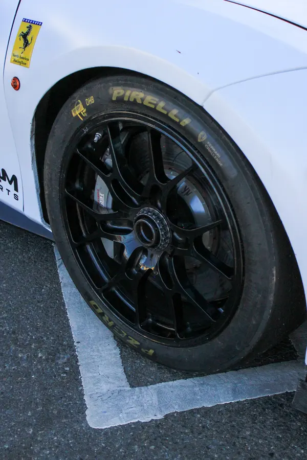 Gotham Motorsports Ferrari on display