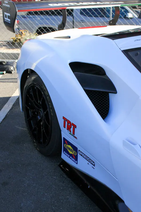 Gotham Motorsports Ferrari on display