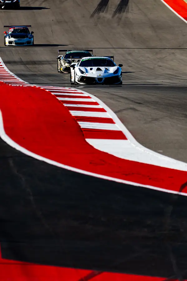 Gotham Motorsports Ferrari racing on track