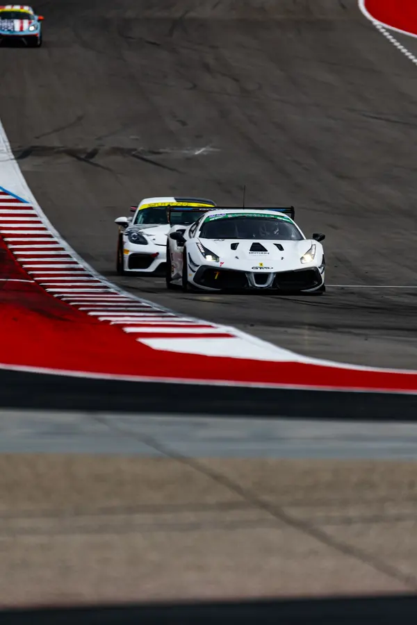 Gotham Motorsports Ferrari racing on track