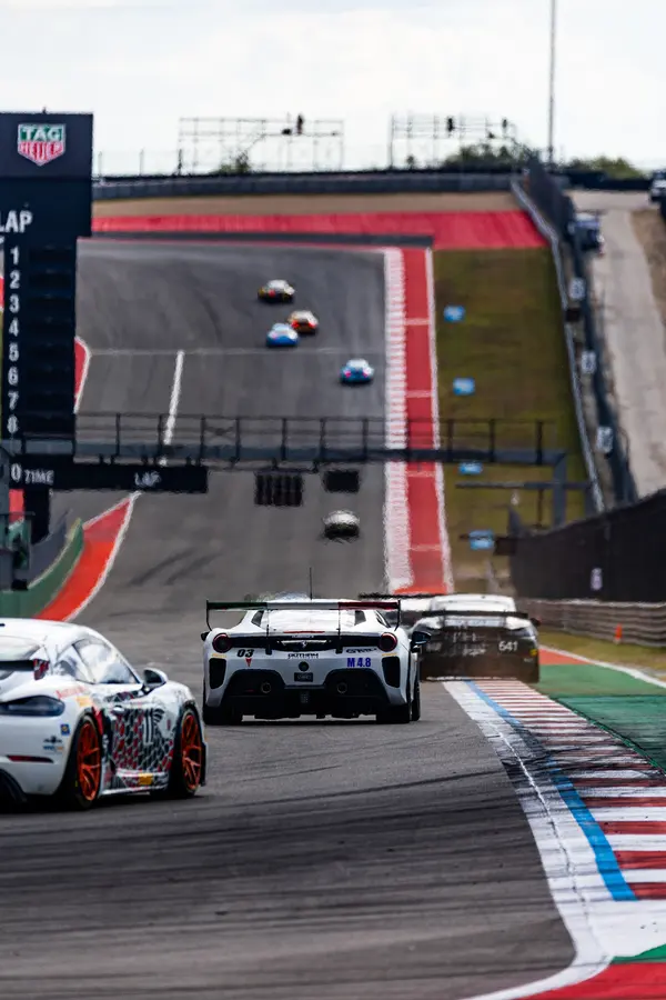 Gotham Motorsports Ferrari racing on track