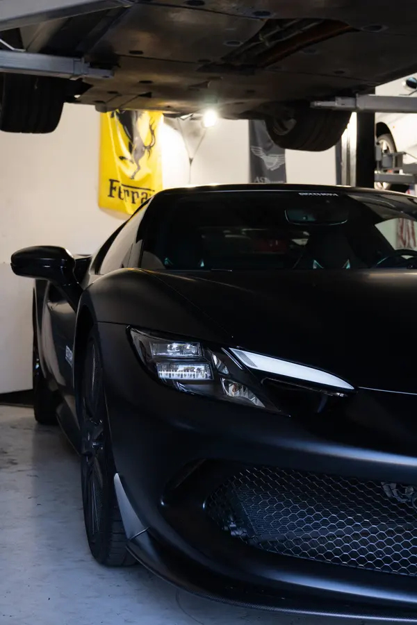 Gotham Motorsports cars in the workshop