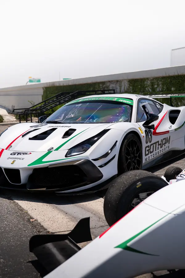 Gotham Motorsports Ferrari racing on track