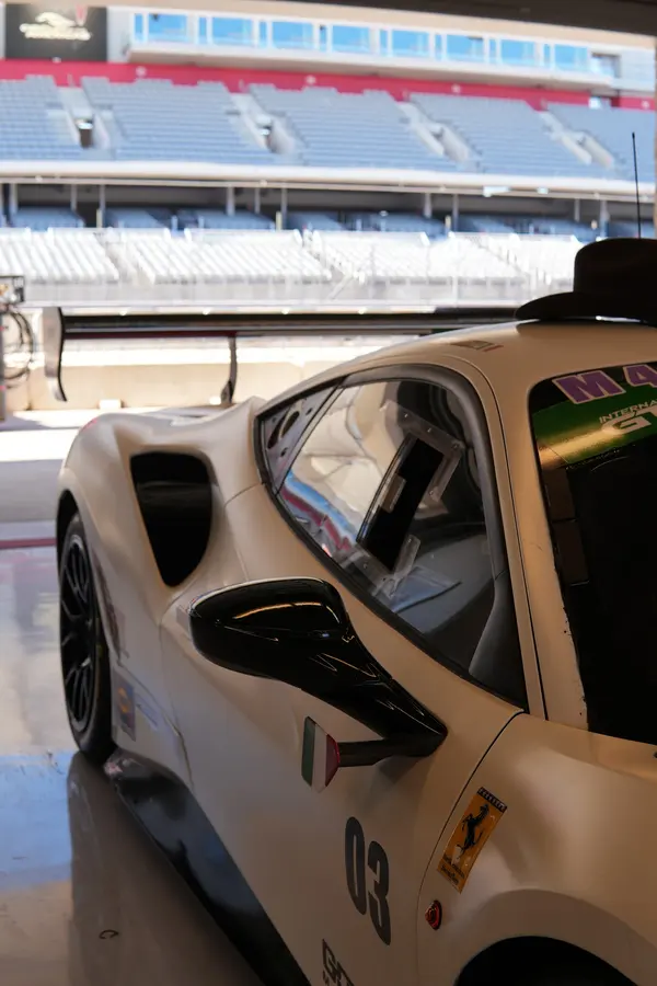 Gotham Motorsports Ferrari racing on track
