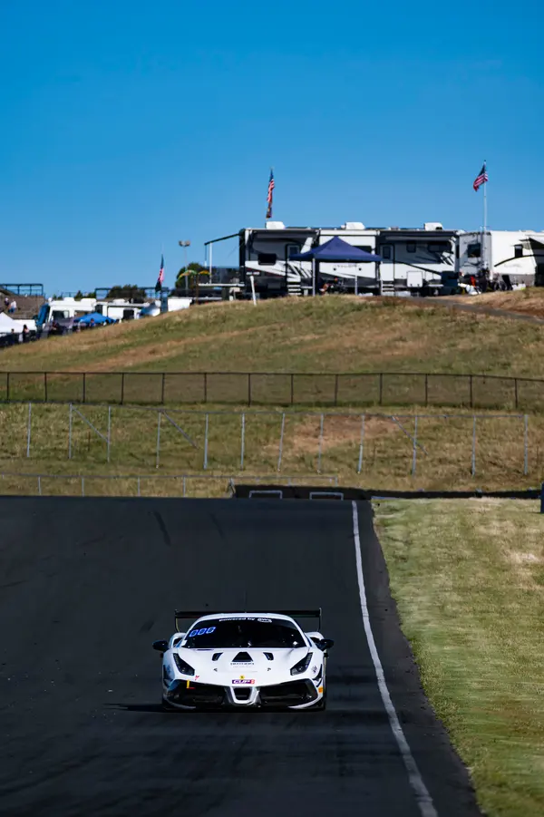 Gotham Motorsports Ferrari racing on track