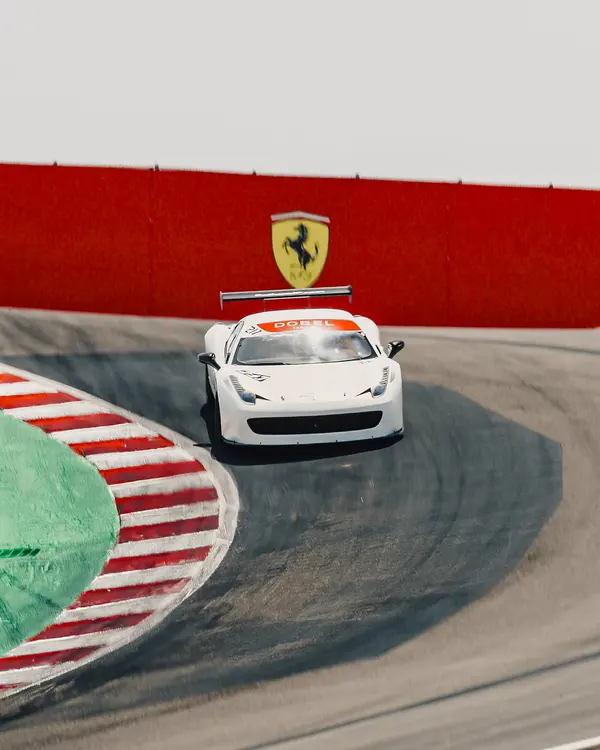 Gotham Motorsports Ferrari racing on track
