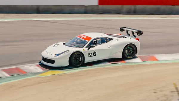 Gotham Motorsports Ferrari racing on track