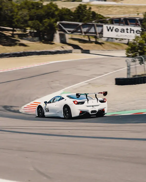 Gotham Motorsports Ferrari racing on track