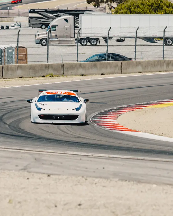 Gotham Motorsports Ferrari racing on track