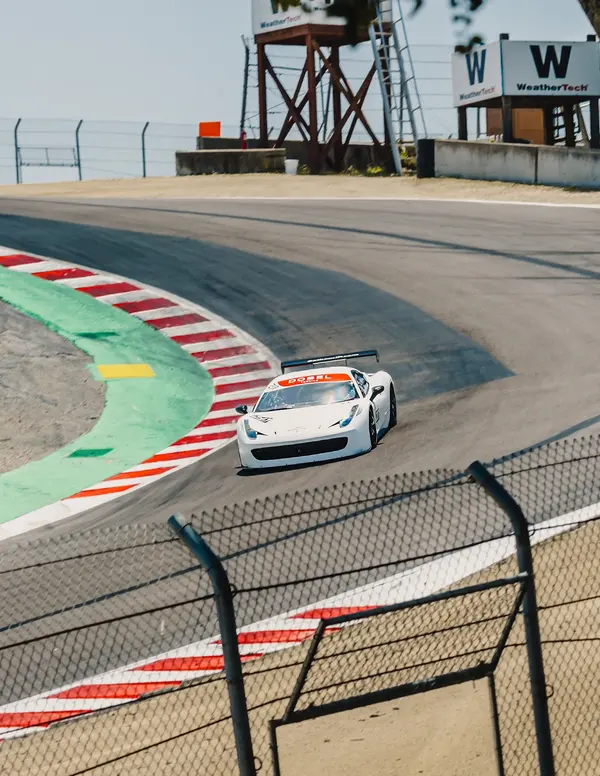 Gotham Motorsports Ferrari racing on track