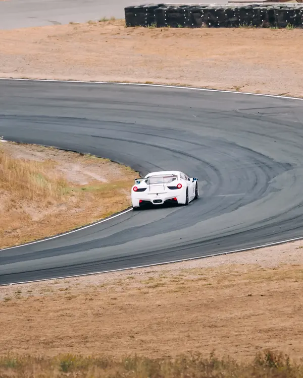 Gotham Motorsports Ferrari racing on track