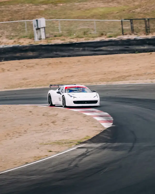 Gotham Motorsports Ferrari racing on track