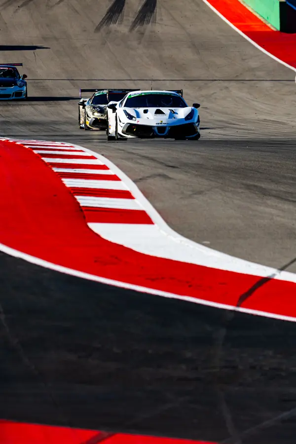Gotham Motorsports Ferrari racing on track