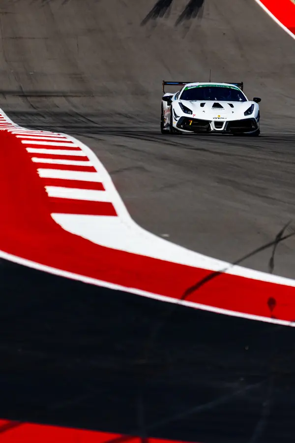Gotham Motorsports Ferrari racing on track