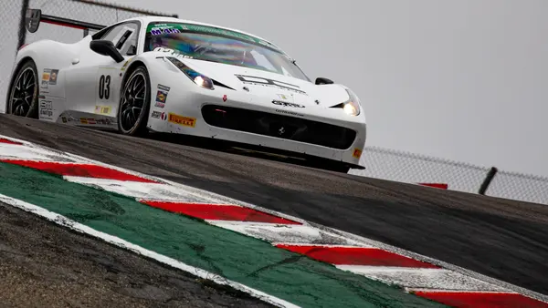 Gotham Motorsports Ferrari racing on track