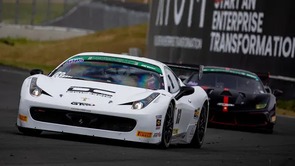 Gotham Motorsports Ferrari racing on track