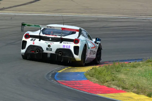 Gotham Motorsports Ferrari racing on track