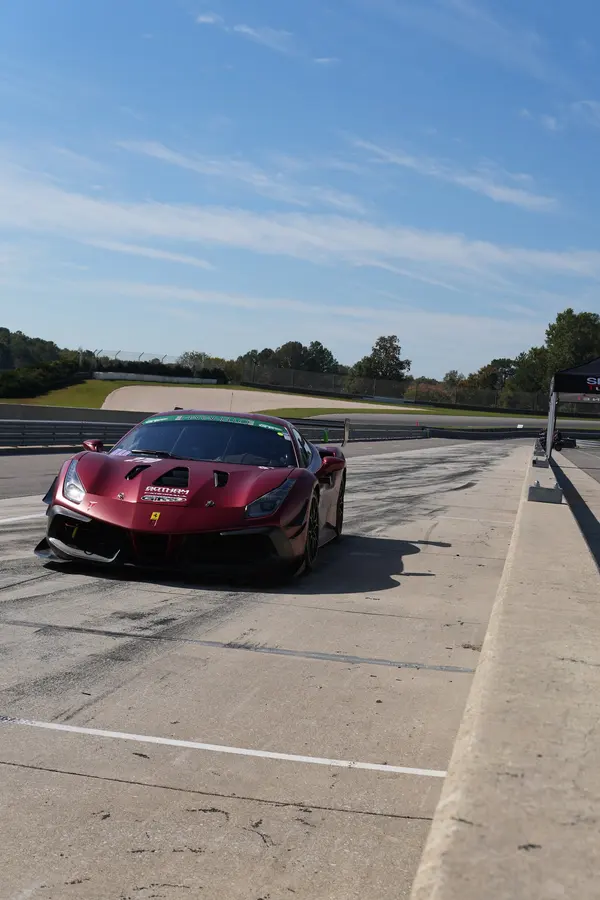 Gotham Motorsports Ferrari racing on track