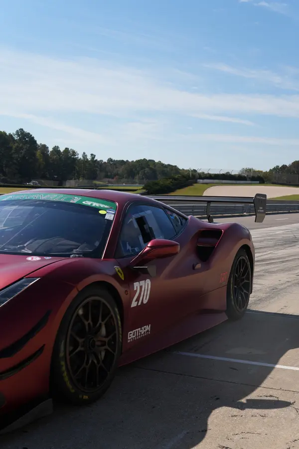 Gotham Motorsports Ferrari racing on track