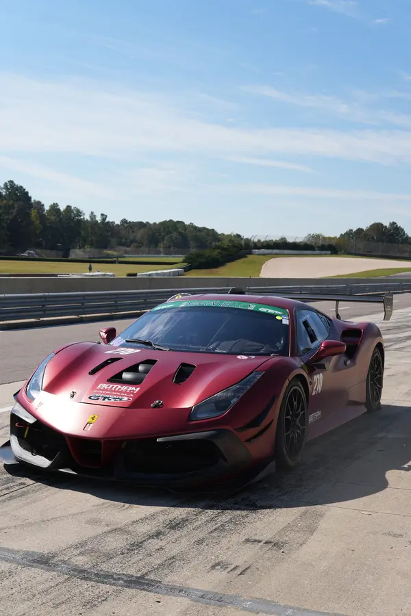 Gotham Motorsports Ferrari racing on track