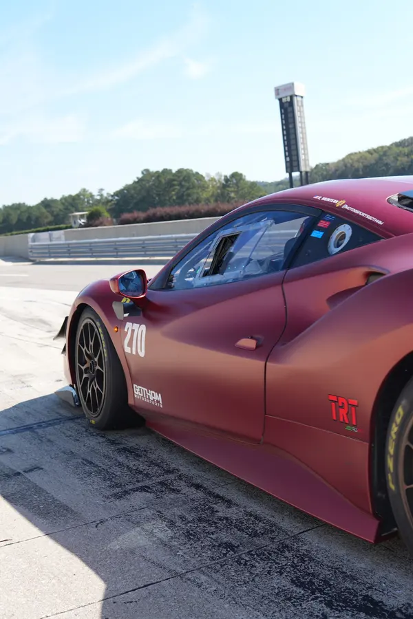 Gotham Motorsports Ferrari racing on track