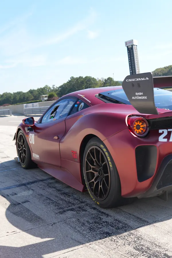 Gotham Motorsports Ferrari racing on track