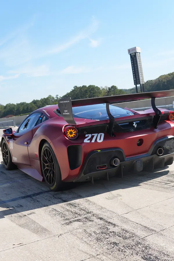 Gotham Motorsports Ferrari racing on track