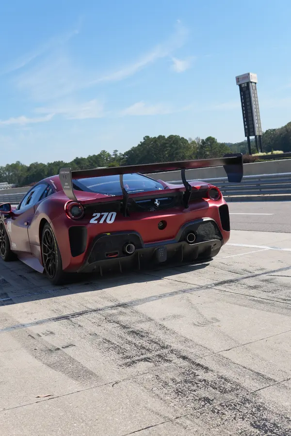 Gotham Motorsports Ferrari racing on track