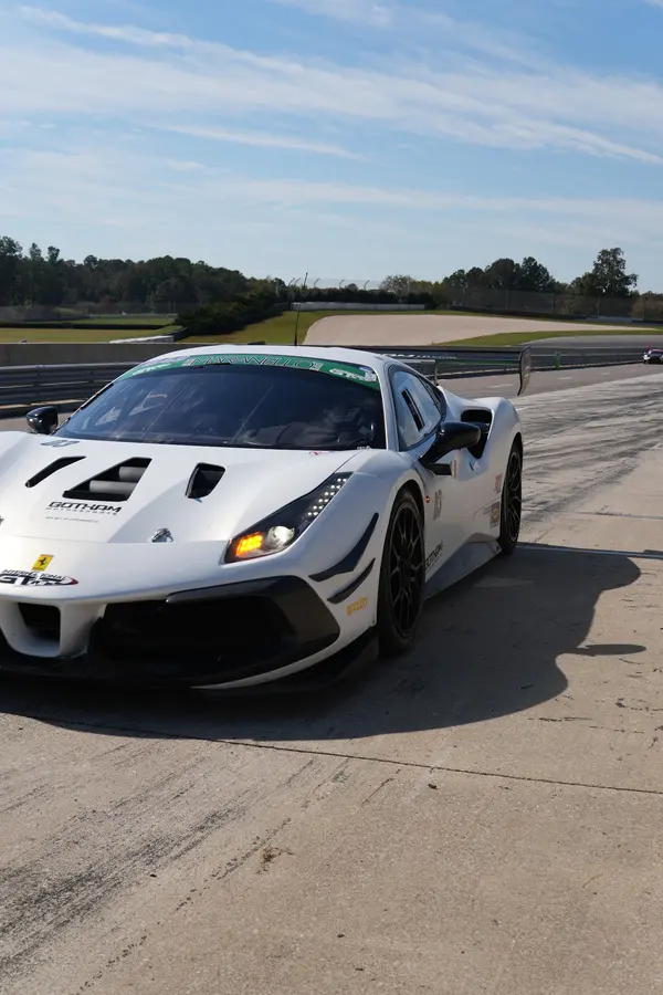 Gotham Motorsports Ferrari racing on track