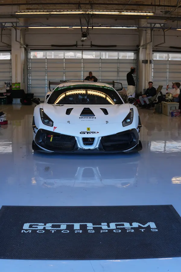 Gotham Motorsports Ferrari racing on track