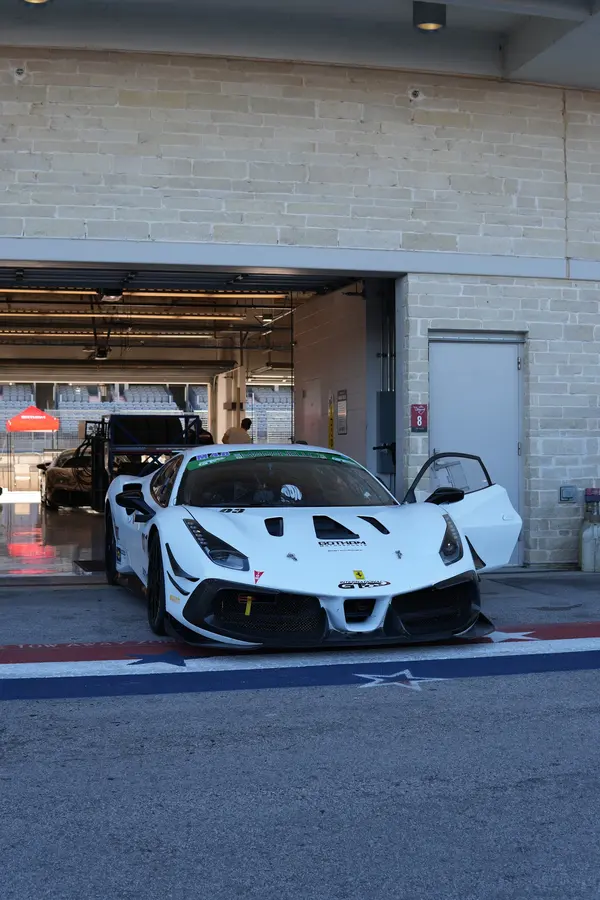 Gotham Motorsports Ferrari racing on track