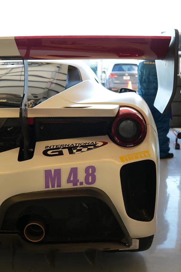 Gotham Motorsports Ferrari racing on track