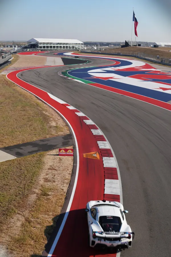 Gotham Motorsports Ferrari racing on track