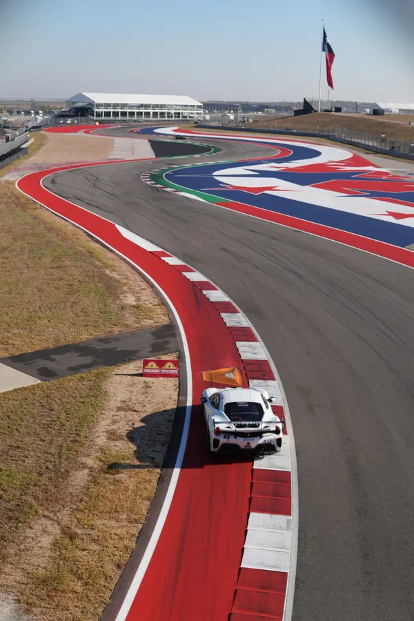 Gotham Motorsports Ferrari racing on track