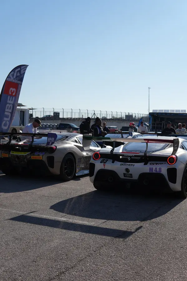 Gotham Motorsports Ferrari racing on track