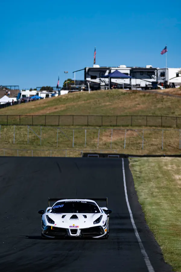 Gotham Motorsports Ferrari racing on track