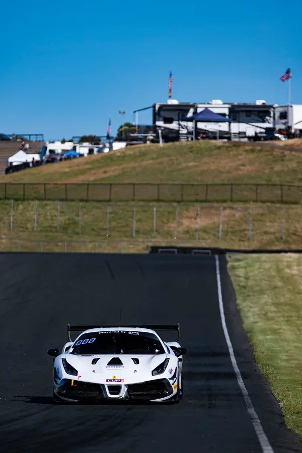 Gotham Motorsports Ferrari racing on track