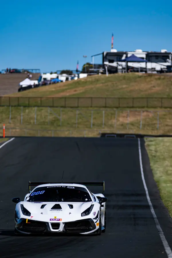 Gotham Motorsports Ferrari racing on track