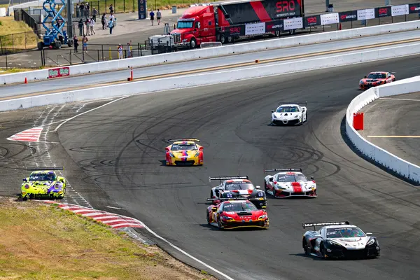 Gotham Motorsports Ferrari racing on track