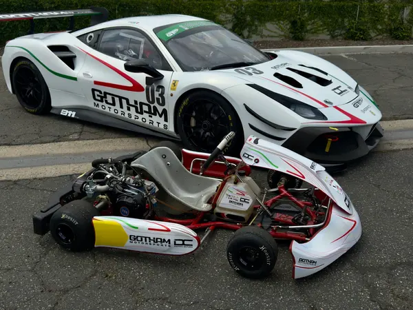Gotham Motorsports Ferrari racing on track