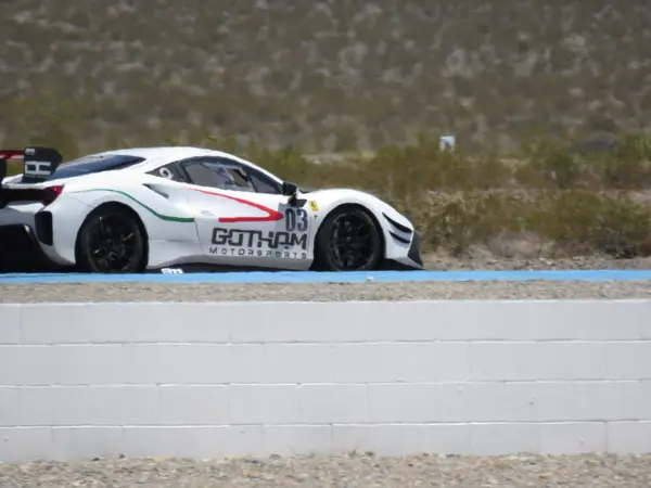 Gotham Motorsports Ferrari racing on track