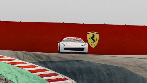 Gotham Motorsports Ferrari racing on track