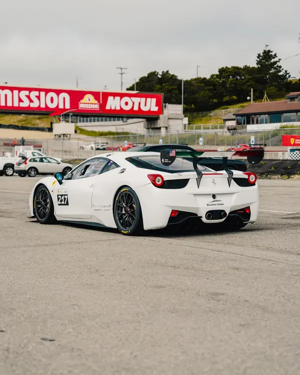 Gotham Motorsports Ferrari racing on track