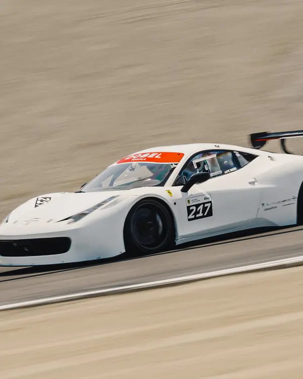 Gotham Motorsports Ferrari racing on track